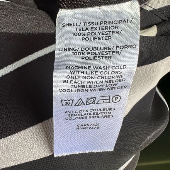 NWT Ann Taylor Striped Black and White Women's Skirt - Picture 7 of 7